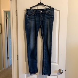 Silver sz 30/31 suki mid super skinny stretch jeans